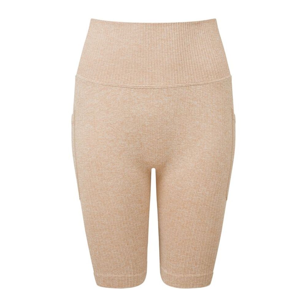 TriDri Womens/Ladies Melange Melange Seamless 3D Cycling Shorts / Nude